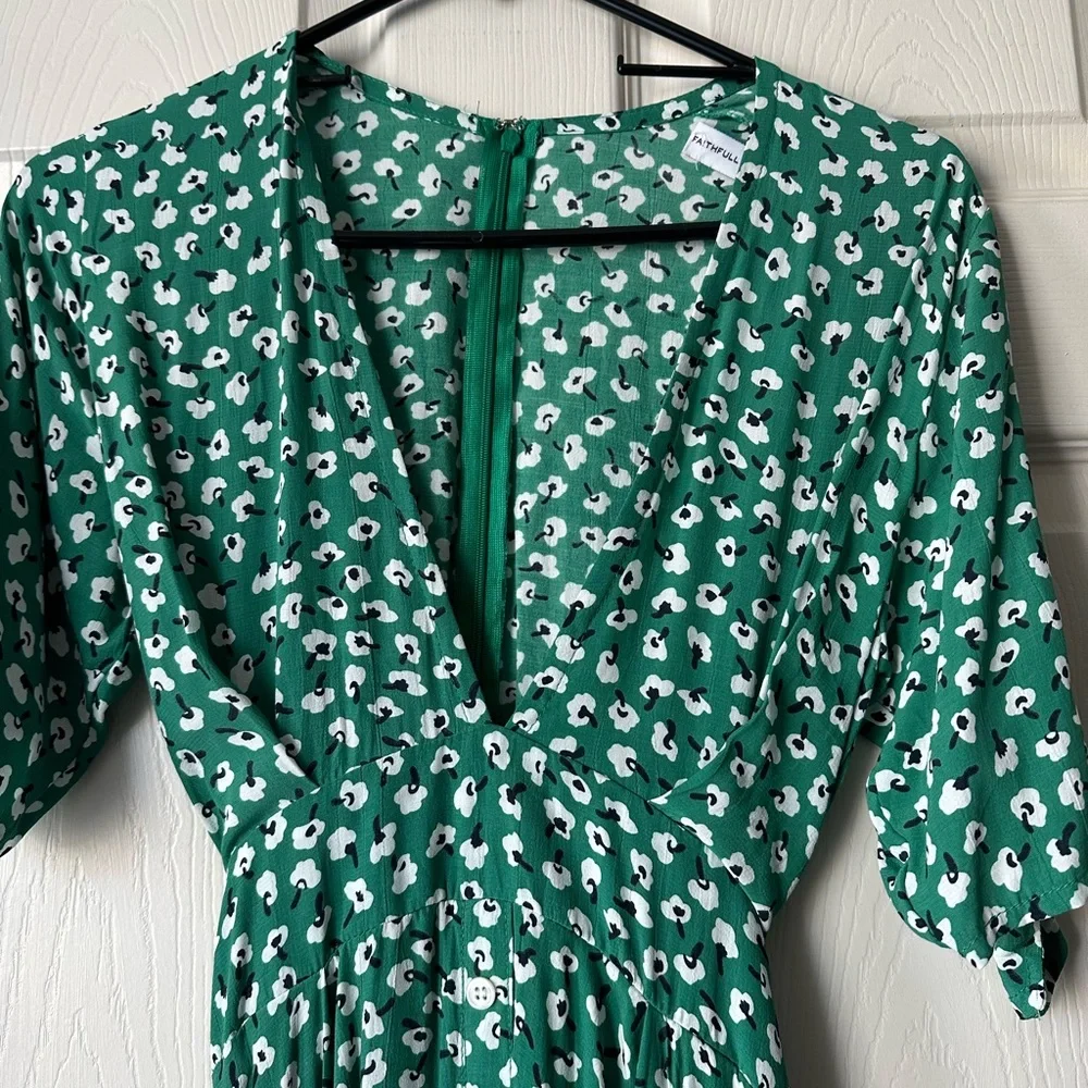 FAITHFULL THE BRAND Nina Midi Dress size 8 - Picture 6 of 13